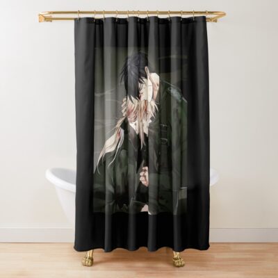 Violet Evergarden And Gilbert Retro Design Shower Curtain
