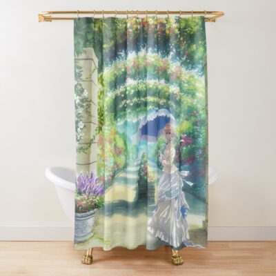 Anime Violet Evergarden Garden Walk Shower Curtain