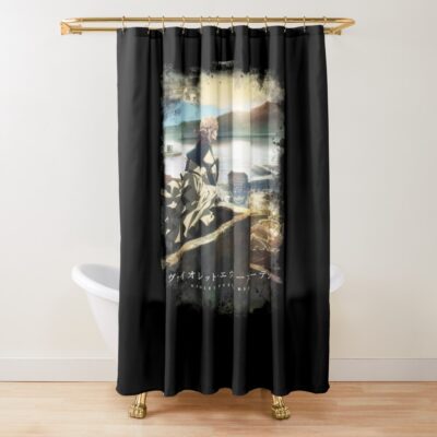 Violet Evergarden Graceful Storytelling Unveiled Shower Curtain