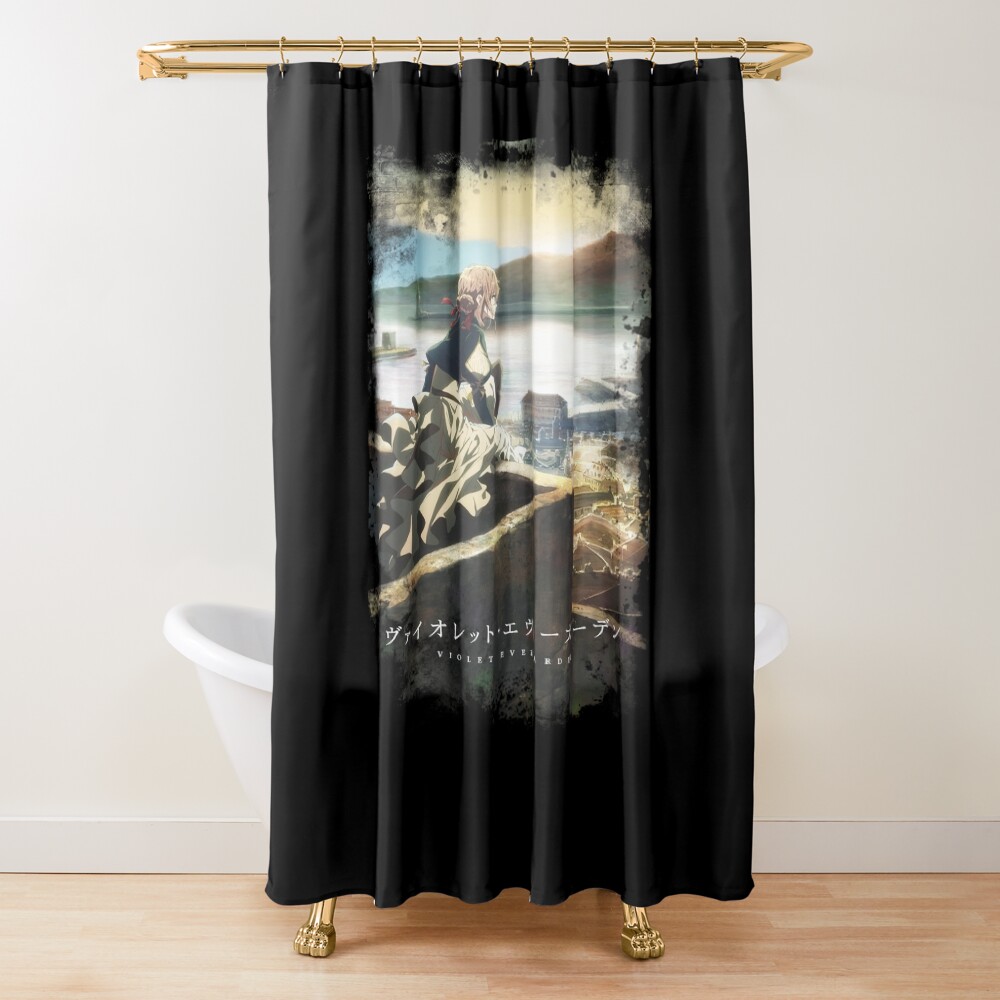 Violet Evergarden Graceful Storytelling Unveiled Shower Curtain