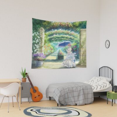 Anime Violet Evergarden Garden Walk Tapestry