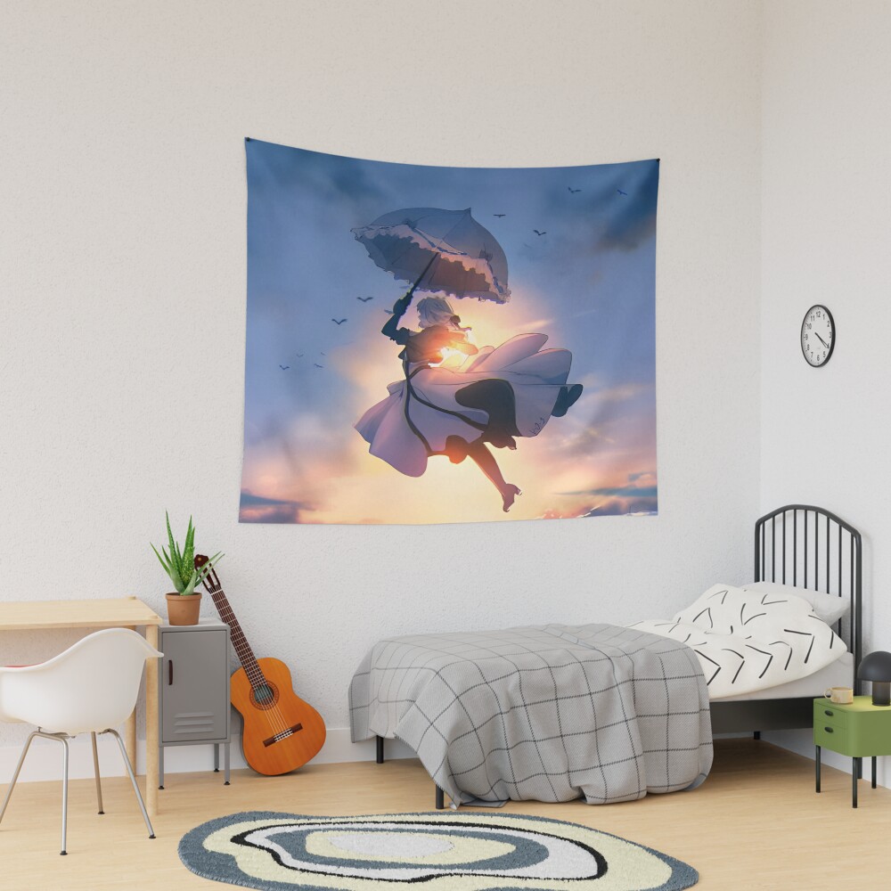 Anime Violet Evergarden Cover Tapestry