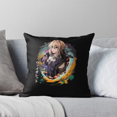 Violet Evergarden Stunning Visuals Abound Throw Pillow