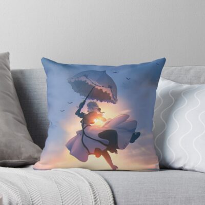 Anime Violet Evergarden Cover Throw Pillow