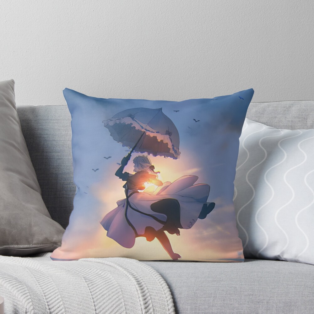 Anime Violet Evergarden Cover Throw Pillow