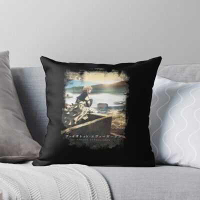 Violet Evergarden Graceful Storytelling Unveiled Throw Pillow
