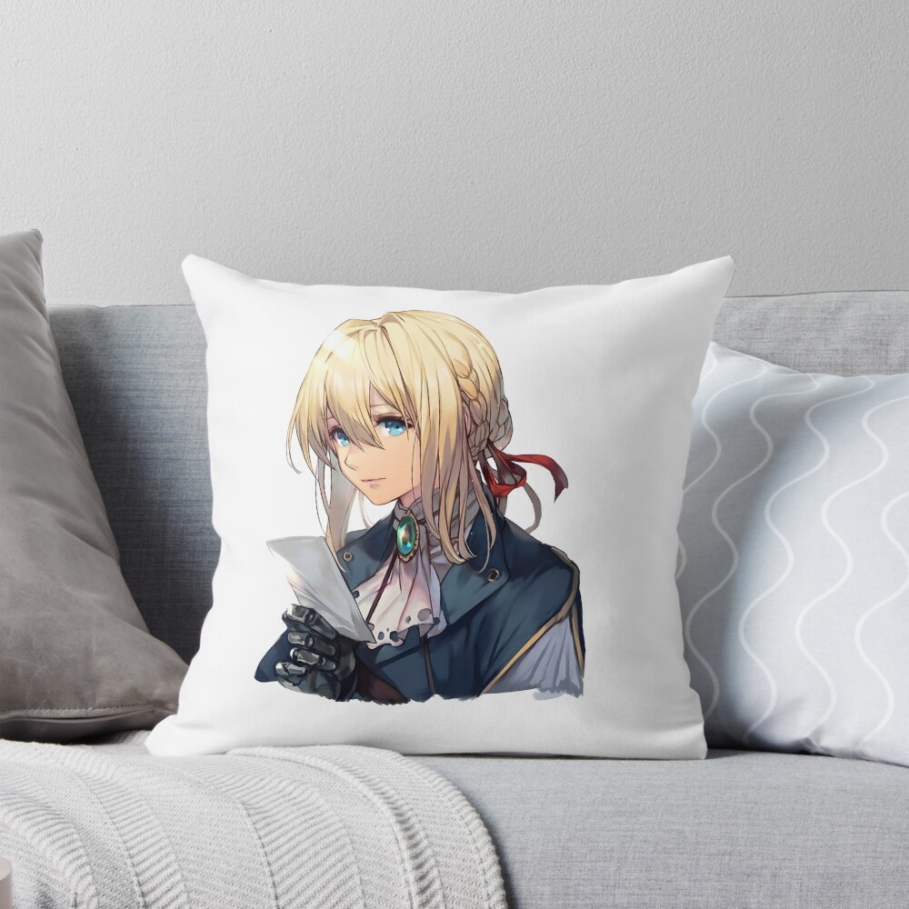 Violet Evergarden The Magic Of The Internet Throw Pillow
