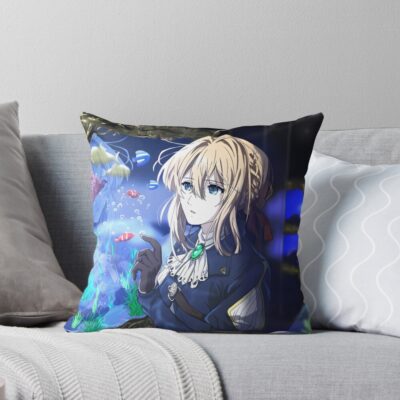 Violet Evergarden Beautiful Cover Photo Throw Pillow