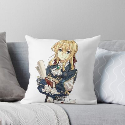 Violet Evergarden-character Violet Classic Design Throw Pillow