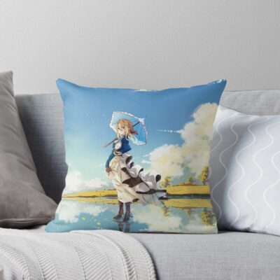 Anime Violet Evergarden Colorfull Throw Pillow
