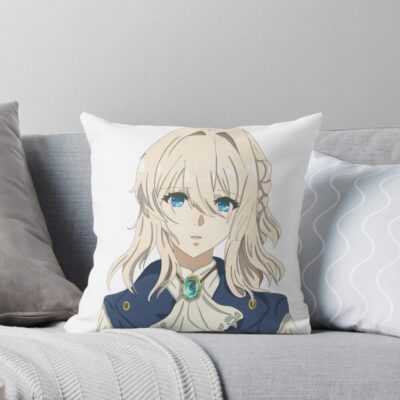 Anime Violet Evergarden Character Bassic Design Throw Pillow